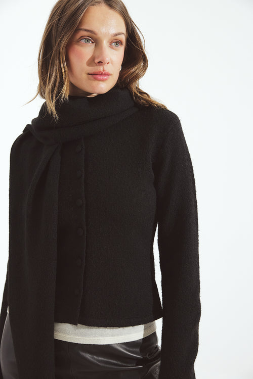 Cardigan Avelïa — Black — alternate view 1