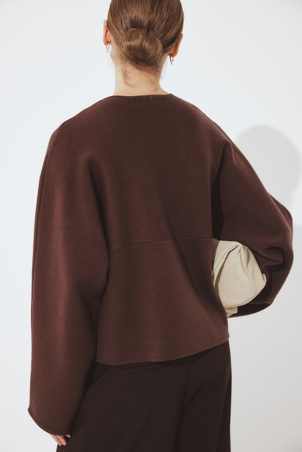 Cardigan Célïane — Brown — alternate view 1