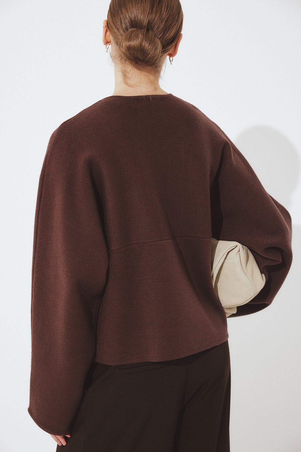 Cardigan Célïane — Brown — alternate view 1