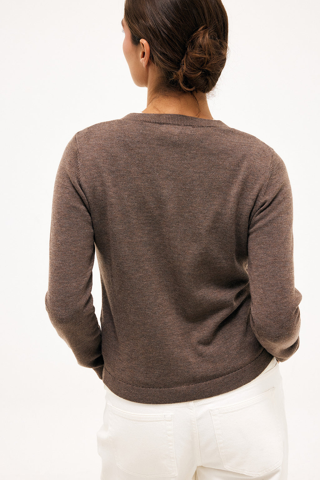 Cardigan Élyssane — Light taupe — alternate view 2
