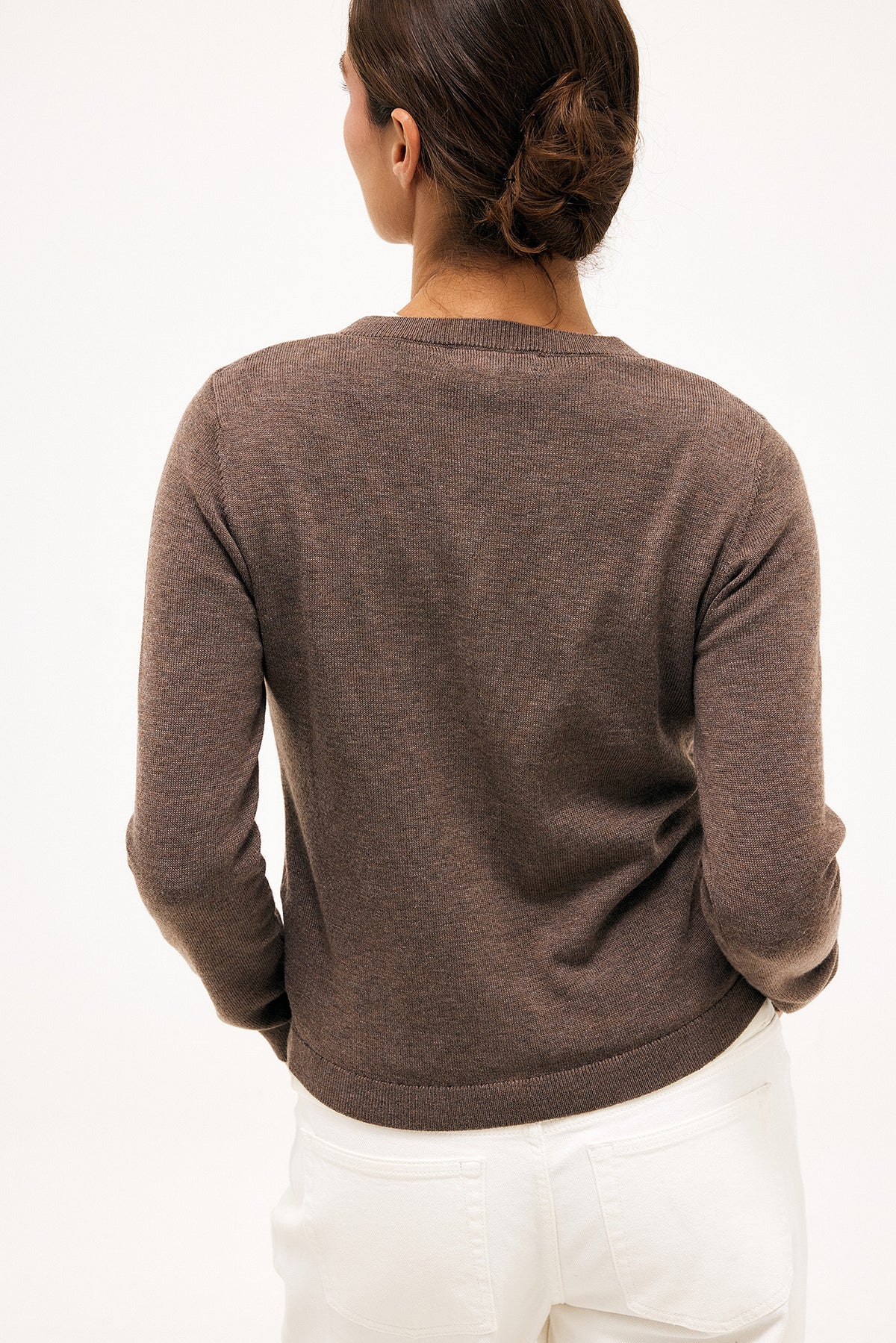 Cardigan Élyssane — Light taupe — alternate view 2