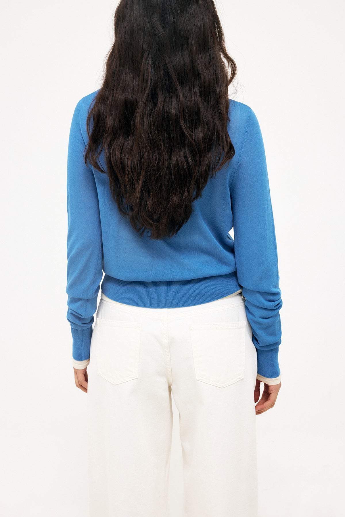 Cardigan Lunéane — Cobalt blue — alternate view 2