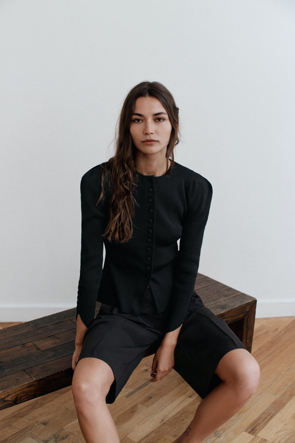 Cardigan Lyssora — Black — alternate view 1