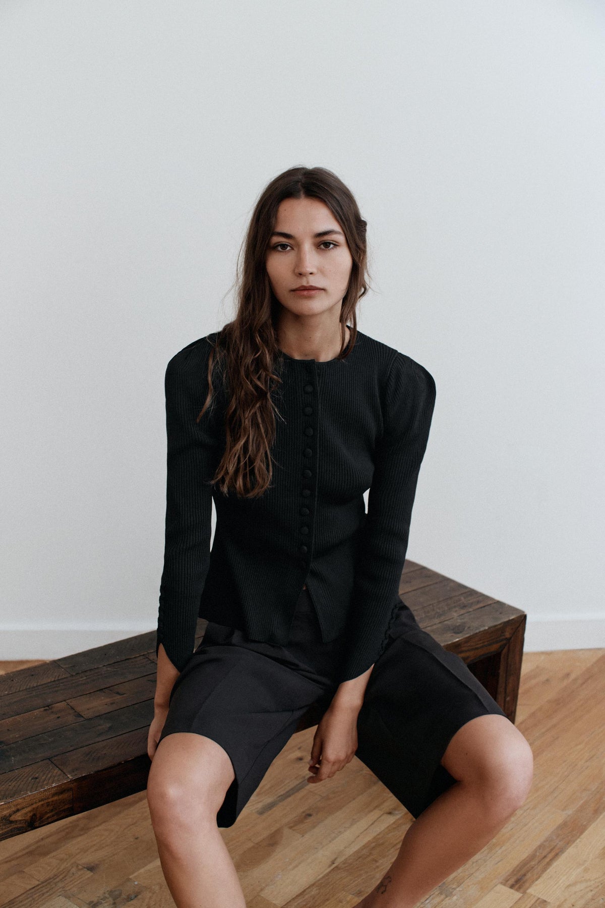 Cardigan Lyssora — Black — alternate view 1