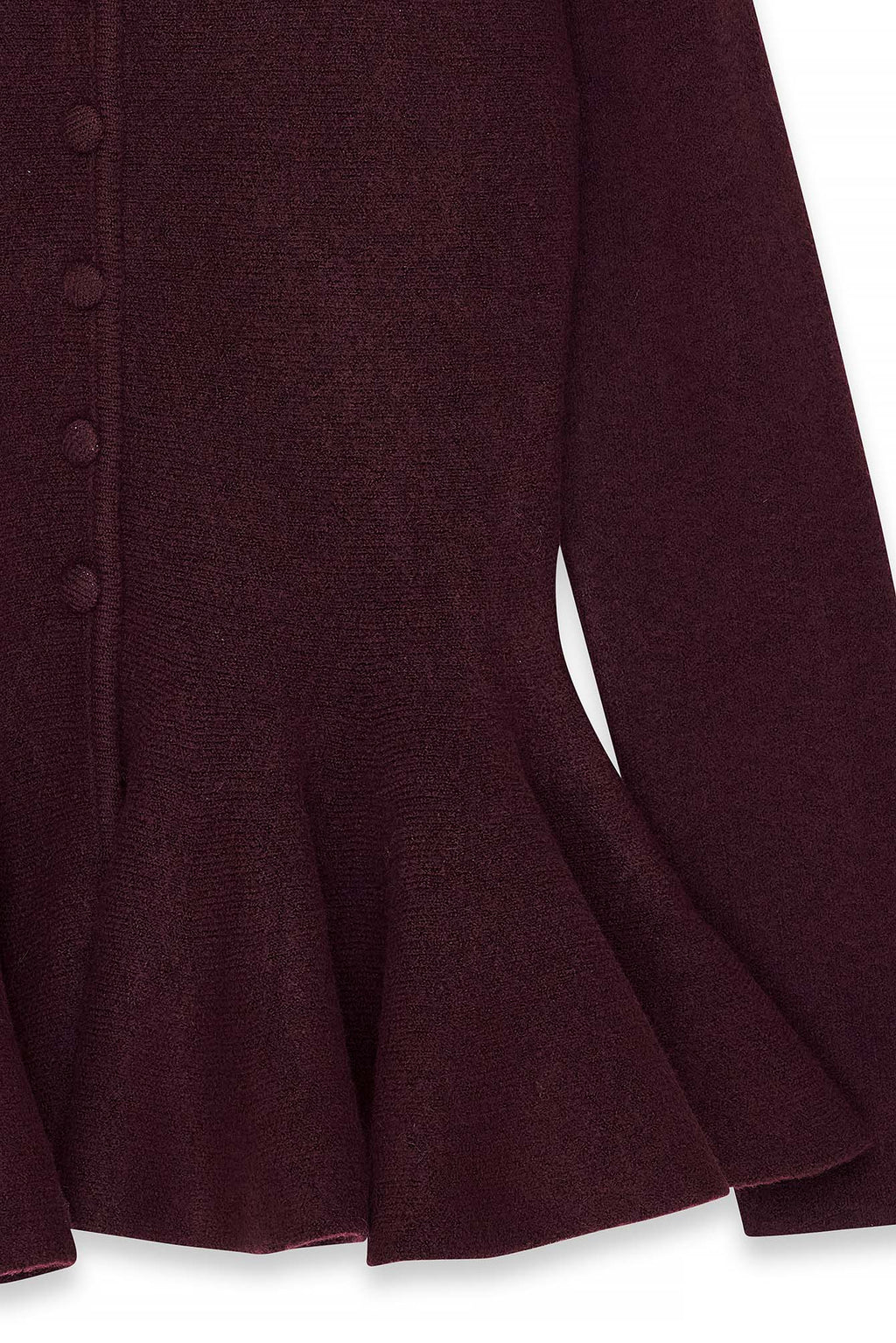 Cardigan Nérys — Burgundy — alternate view 3
