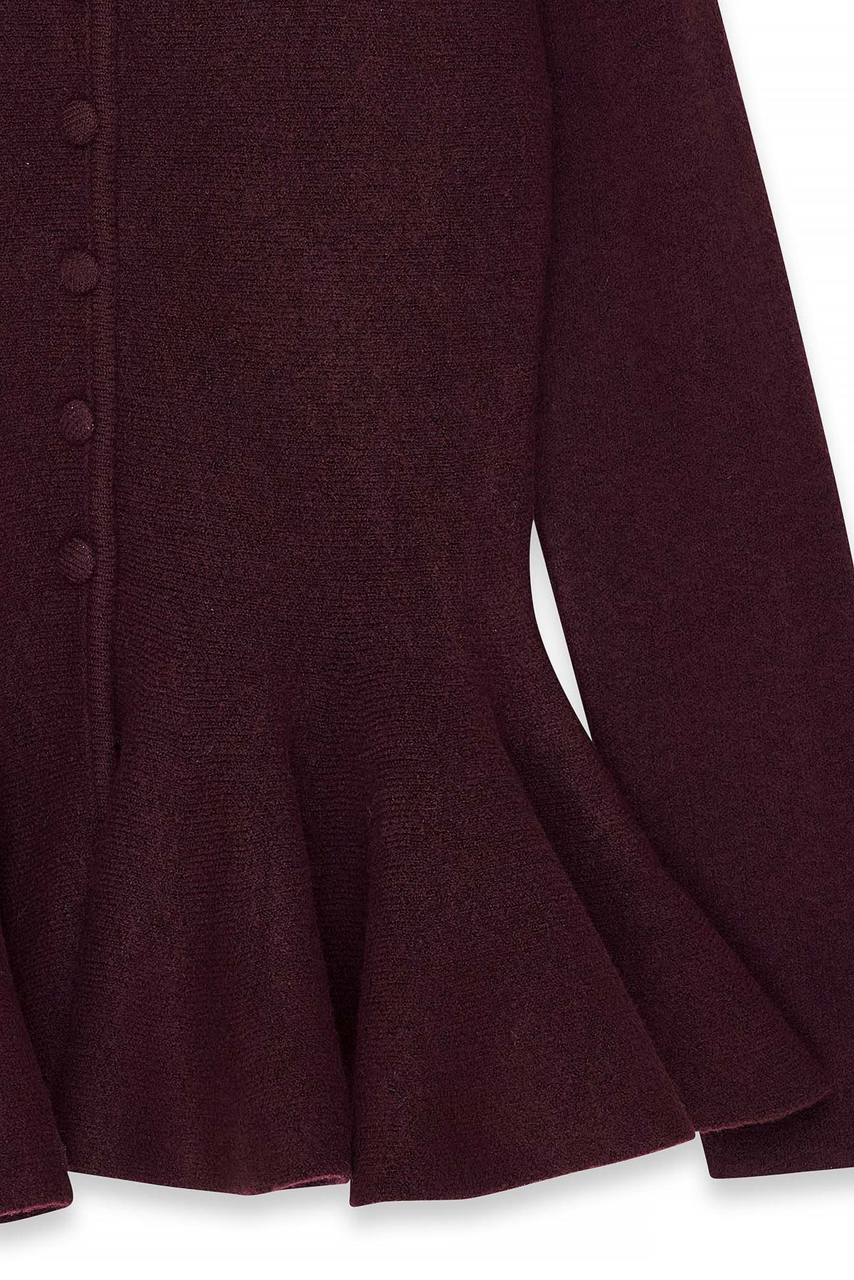 Cardigan Nérys — Burgundy — alternate view 3