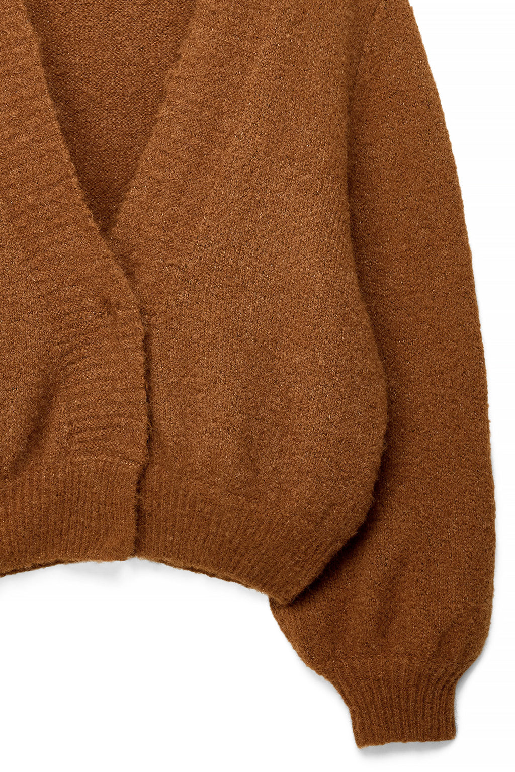 Cardigan Oréane — Burnt orange — alternate view 3