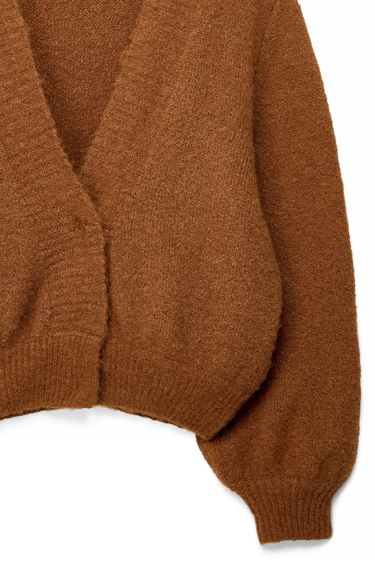 Cardigan Oréane — Burnt orange — alternate view 3