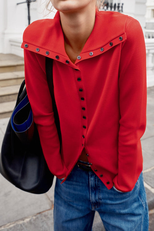Cardigan Oriëva — Red — alternate view 1