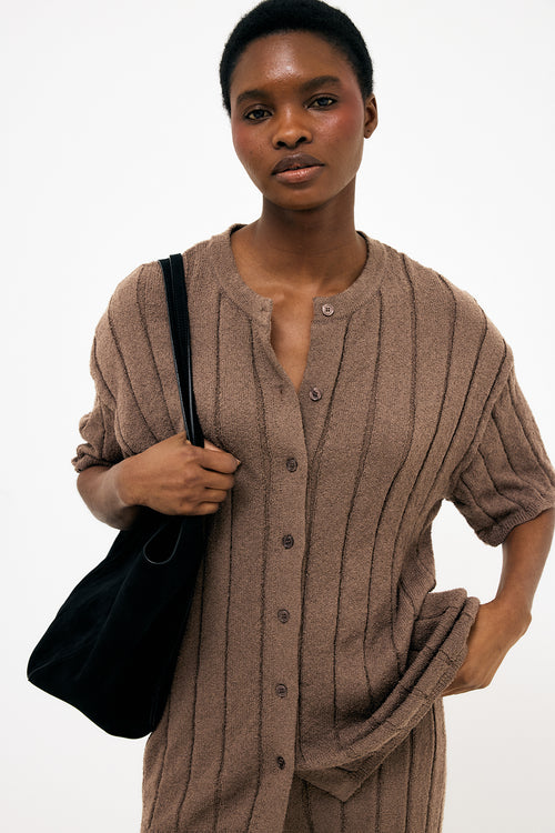 Cardigan Saélyne — Brown — alternate view 1