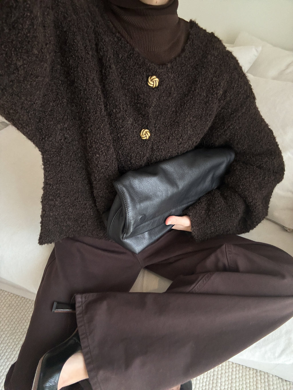 Cardigan Séloria — Brown — alternate view 1
