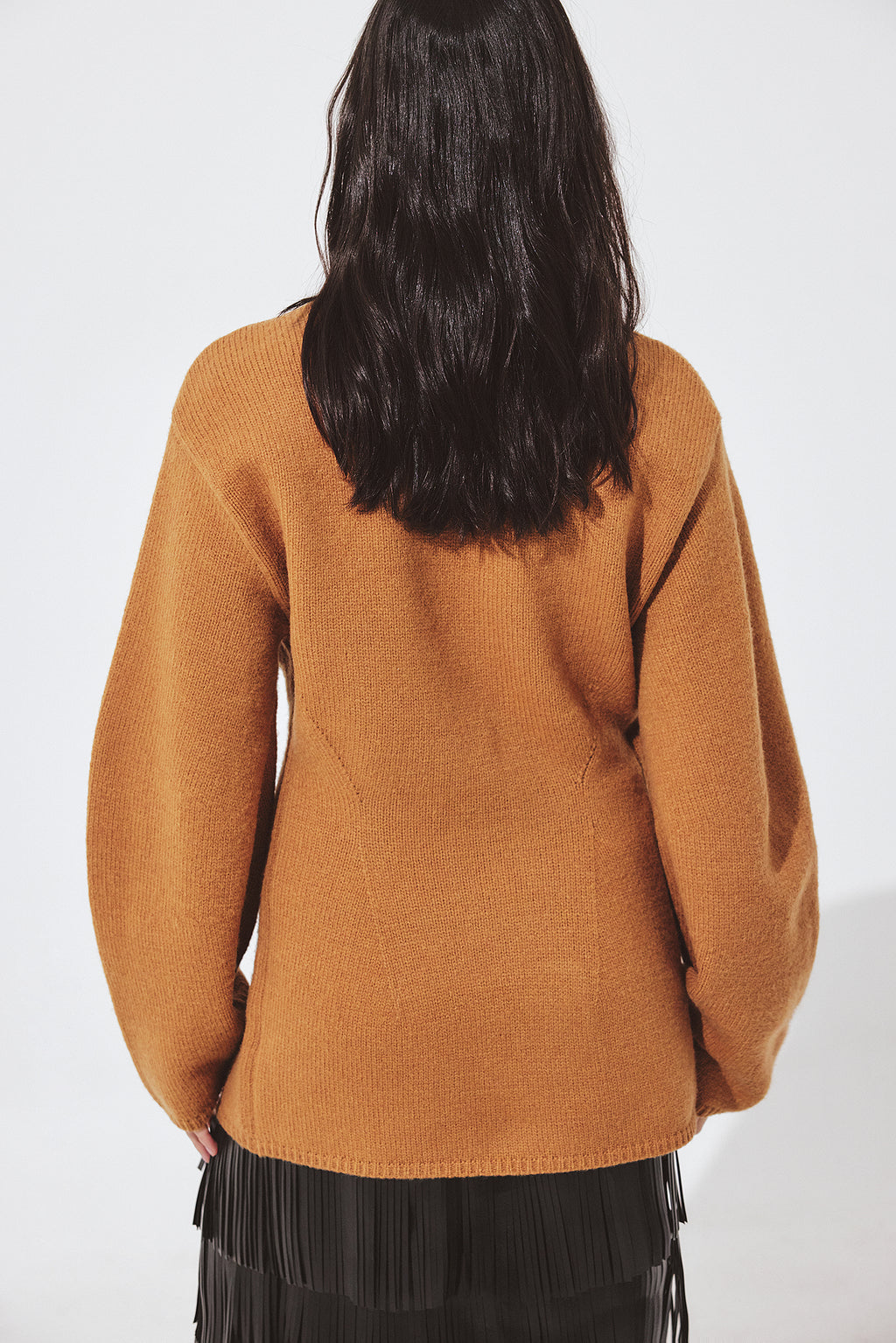 Cardigan Sorélia — Camel brown — alternate view 2