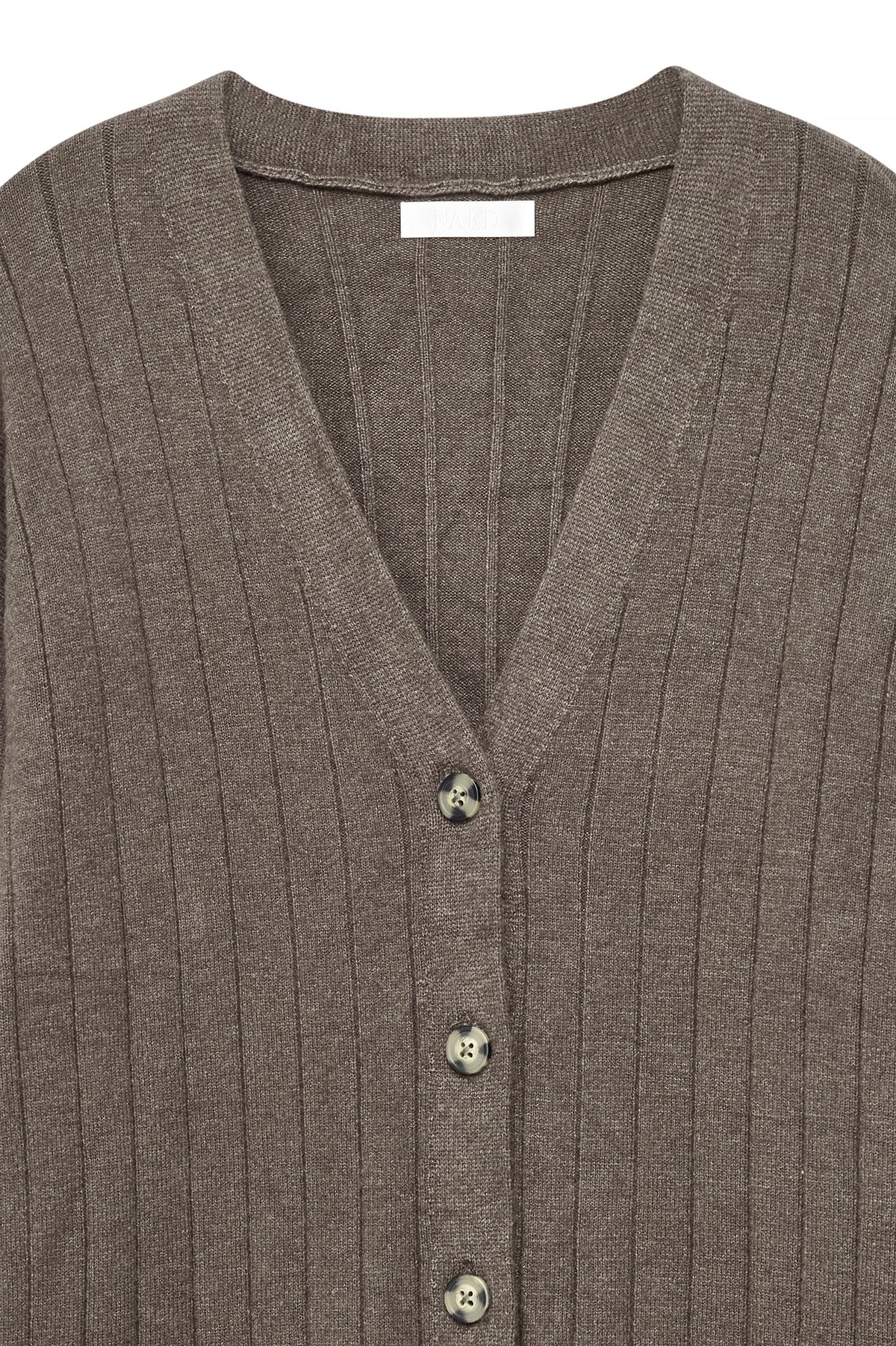 Cardigan Thaélya — Taupe — alternate view 3