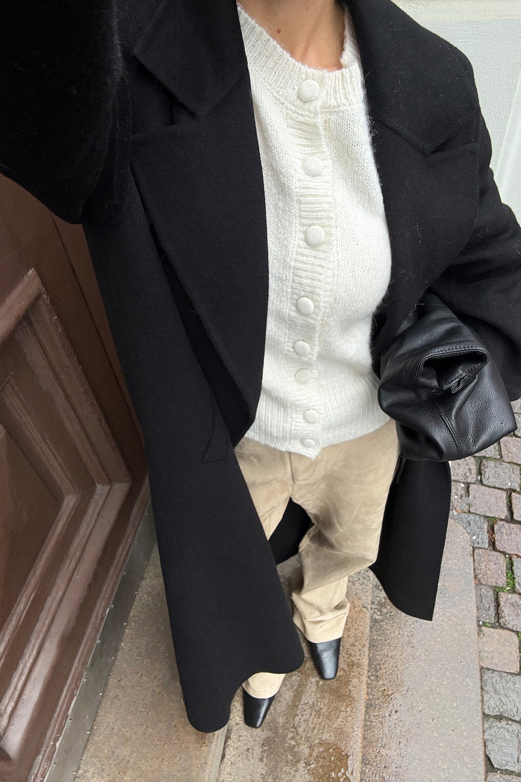 Cardigan Vaëlia — Off-white — alternate view 1