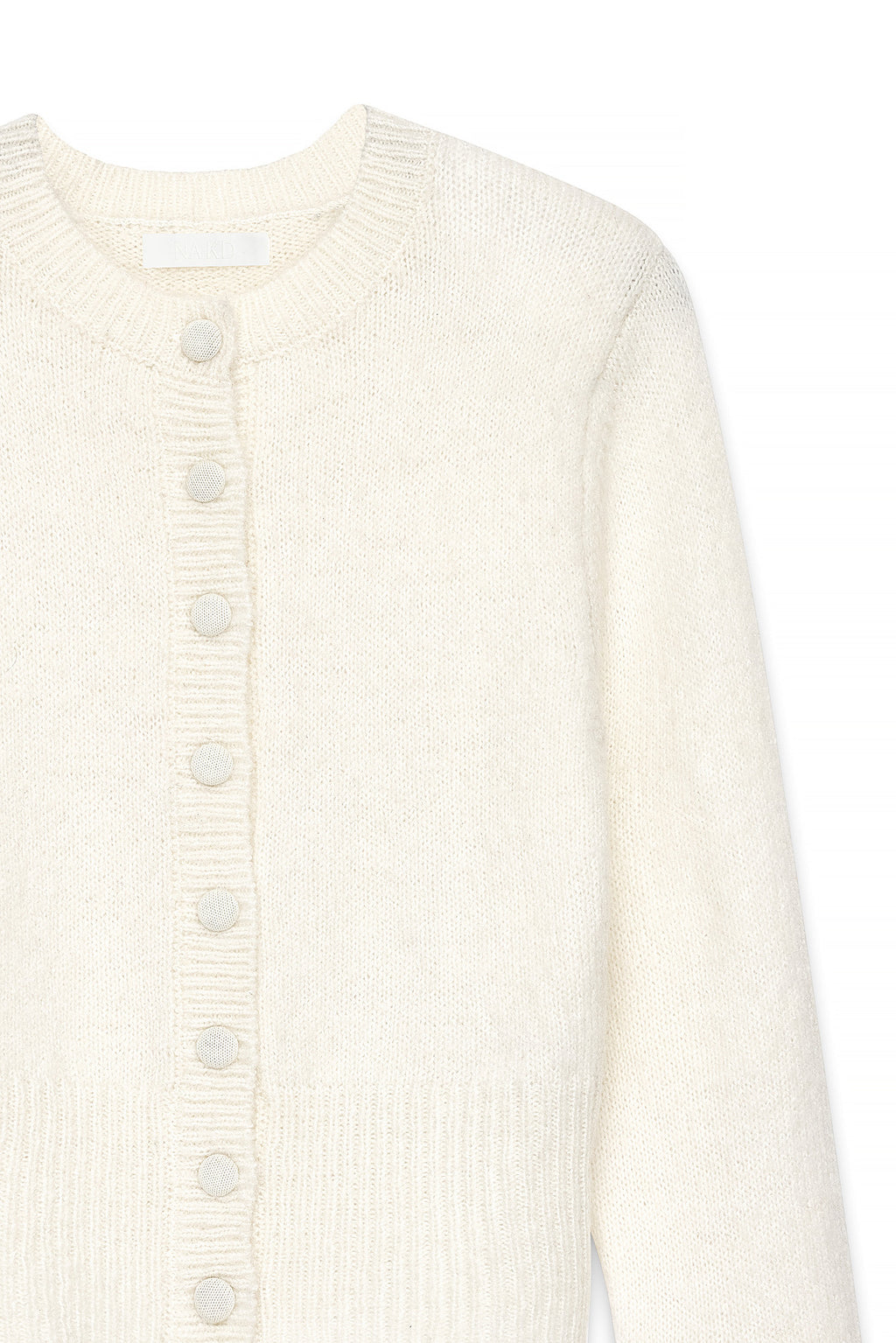 Cardigan Vaëlia — Off-white — fabric detail