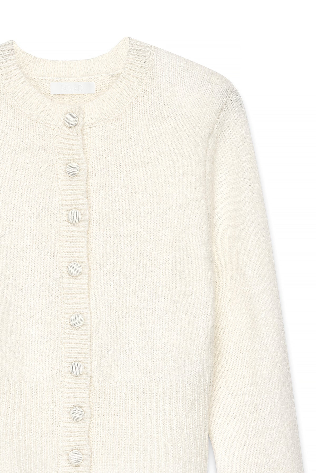Cardigan Vaëlia — Off-white — fabric detail