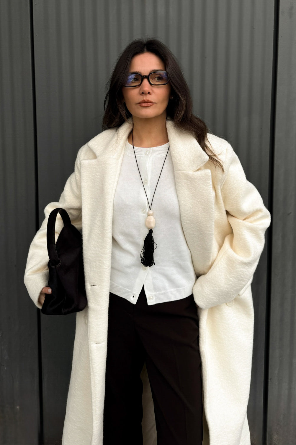 Cardigan Ysélia — Off-white — alternate view 1