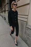 Cardigan Zéliane — Black — streetwear look