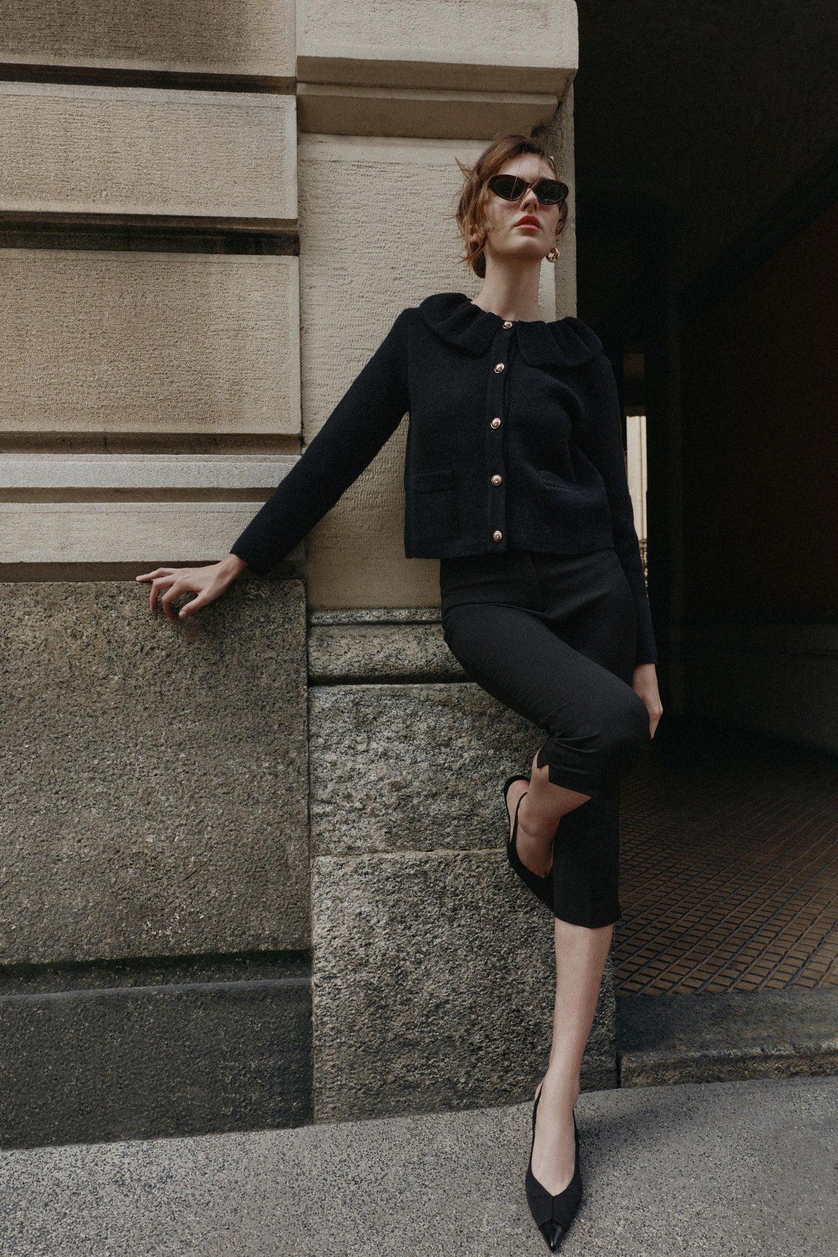 Cardigan Zéliane — Black — alternate view 3
