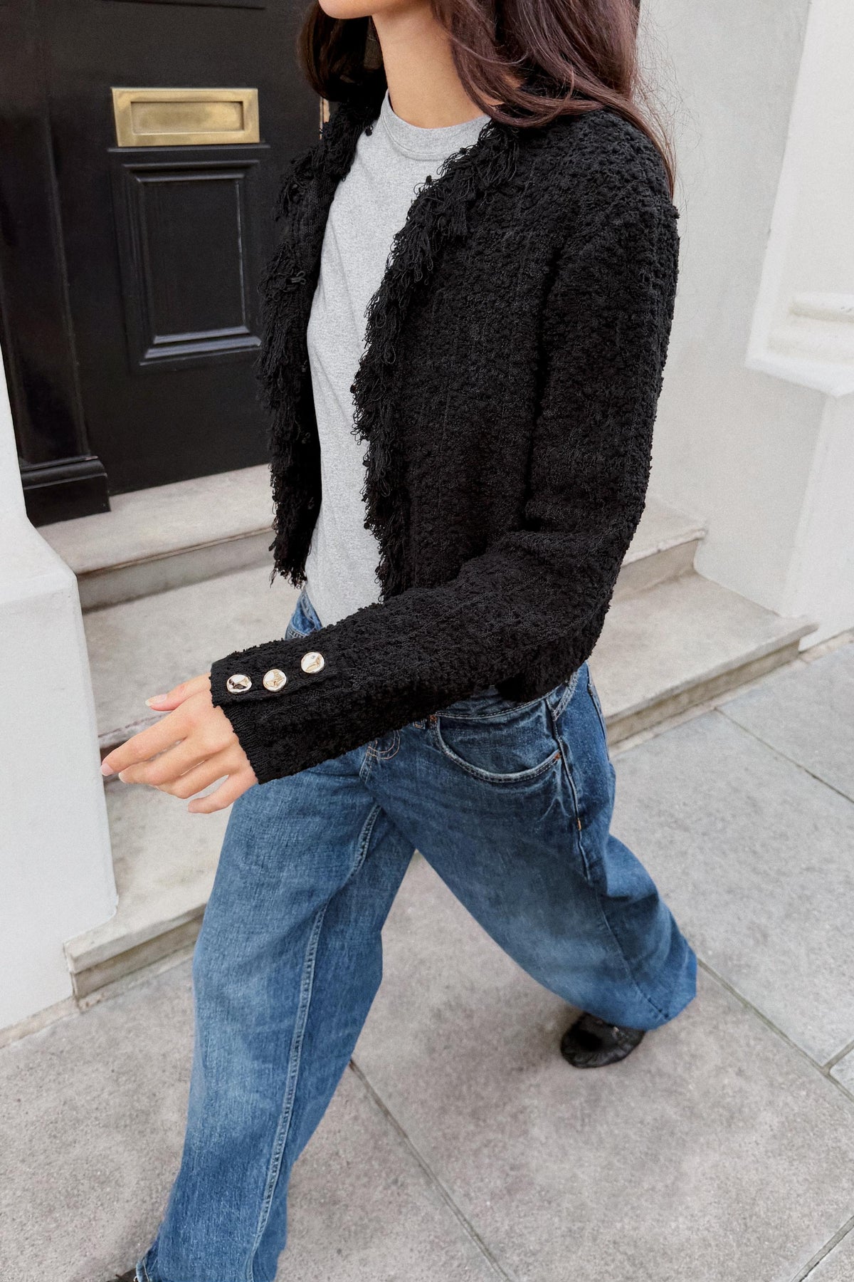 Cardigan Zorya — Black — alternate view 2