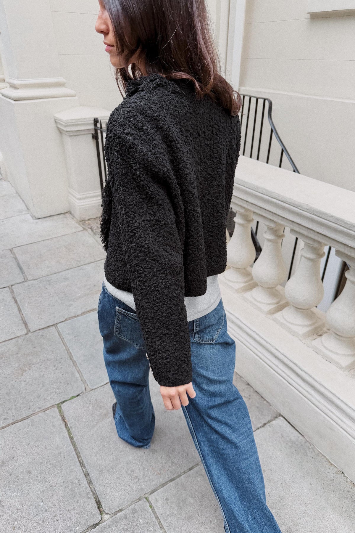 Cardigan Zorya — Black — alternate view 3